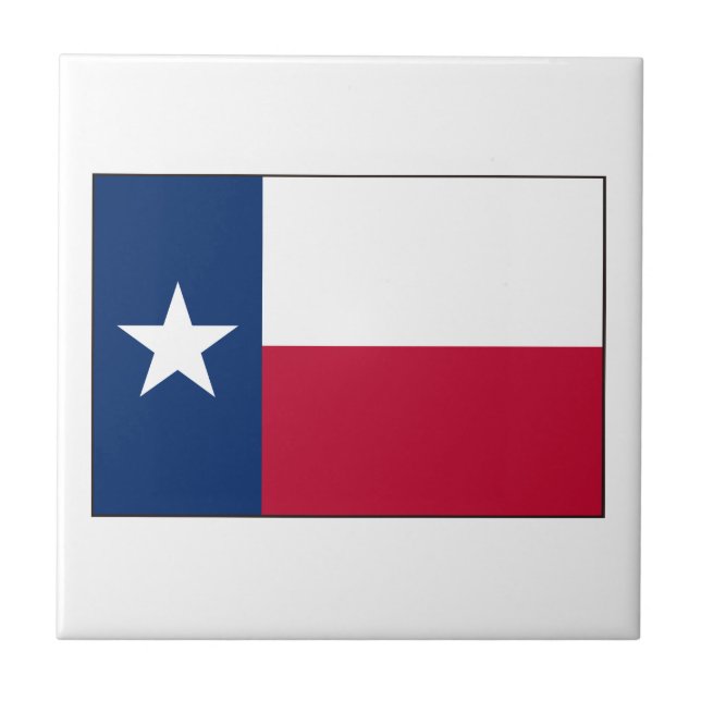 Texas Flag Ceramic Tile (Front)