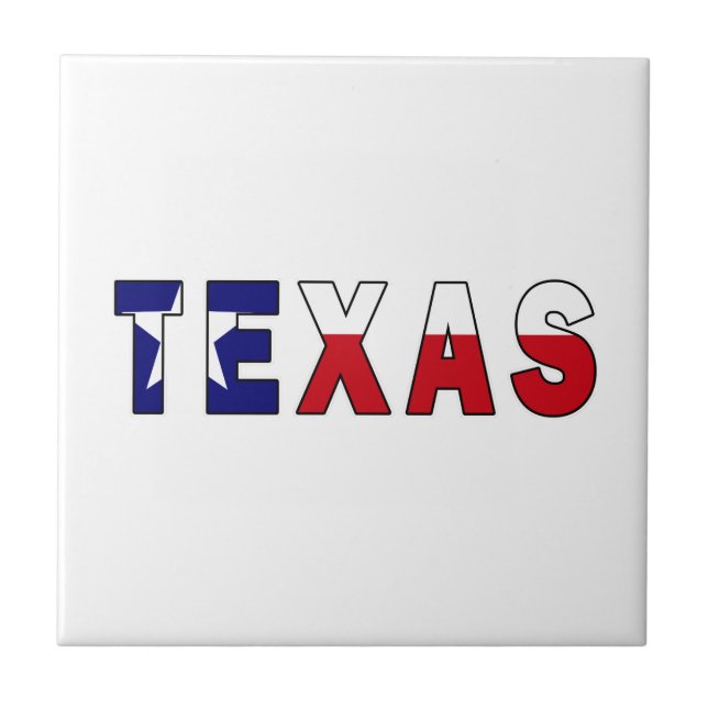 Texas Flag Ceramic Tile (Front)