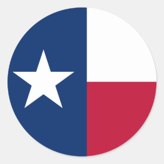 Texas Flag Classic Round Sticker
