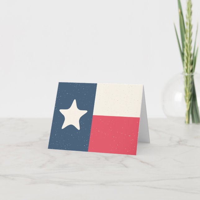 Texas Flag Country Style Greeting Card (Front)