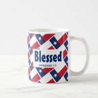 TEXAS FLAG Custom Scripture BLESSED Texan