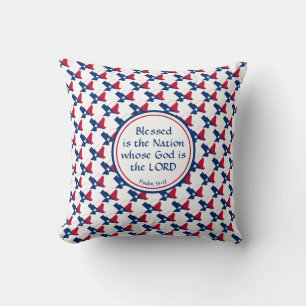 TEXAS Flag Custom Scripture Cushion