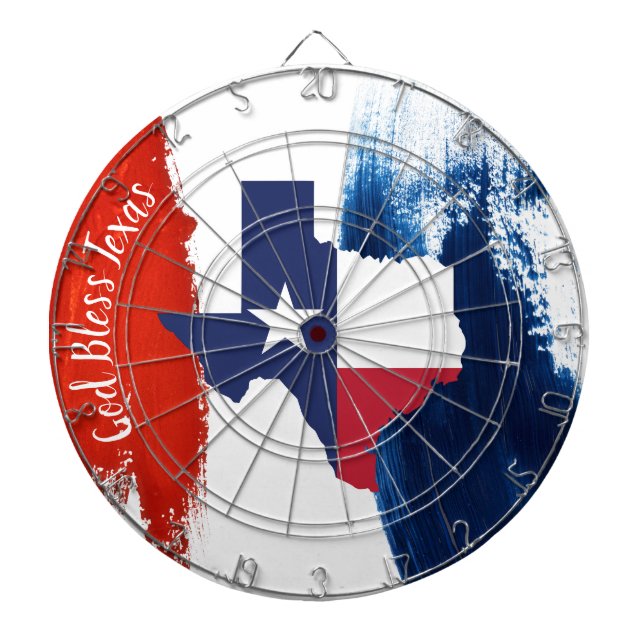 Texas Flag Dart Board (Front)