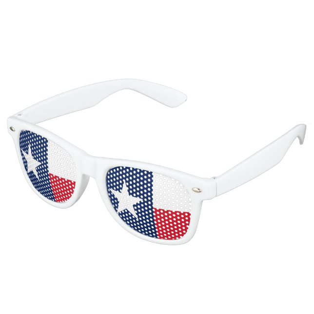 TEXAS Flag Design - Retro Sunglasses (Angled)