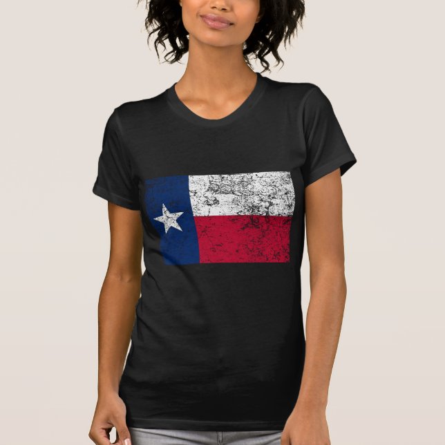 Texas Flag Distressed T-Shirt (Front)