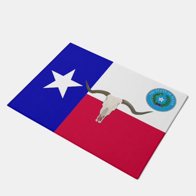 Texas flag doormat (Angled)