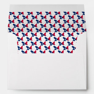 TEXAS FLAG Elegant Patriotic WEDDING Christian Envelope