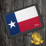 Texas flag fashion, State USA patriots /sports Trifold Wallet<br><div class="desc">Patriotic Wallets featuring USA state of Texas fashion with Texas flag - love my country,  travel gifts,  grandpa birthday,  national patriots / sports fans</div>