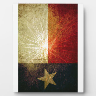 Texas Flag Firework Plaque