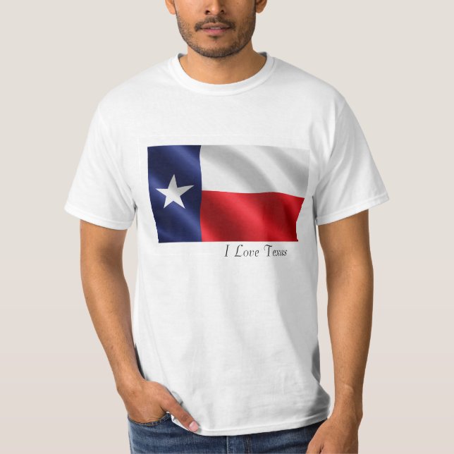 Texas flag for Men's-T-Shirt-White T-Shirt (Front)