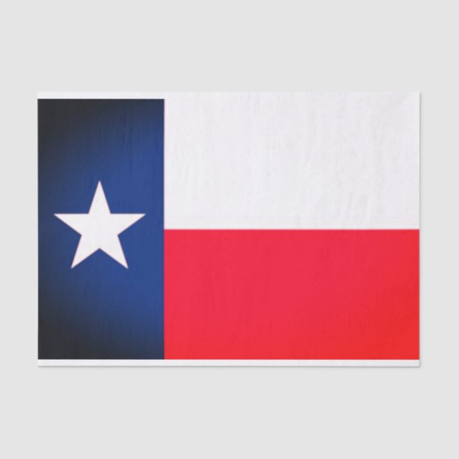 Texas Flag Gift Wrap Tissue Paper (Front)
