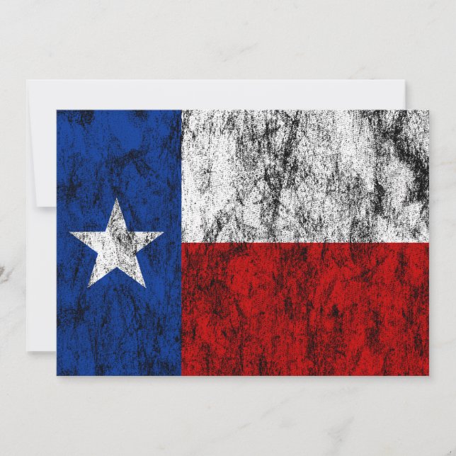 texas flag invitation (Front)