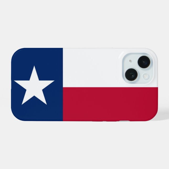 Texas Flag iPhone 15 Case (Back Horizontal)