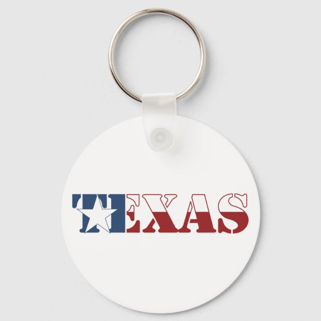 Texas flag key ring (Front)