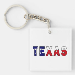 Texas Flag Key Ring