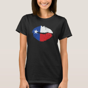 Texas Flag Lips T-Shirt