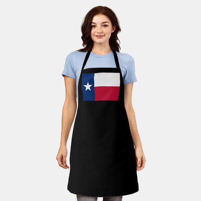 Texas Flag: Longhorns, The Texan Lone Star State Apron (Worn)