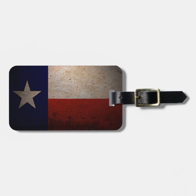 Texas flag luggage tag (Front Horizontal)