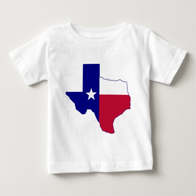 Texas Flag Map Baby T-Shirt (Front)