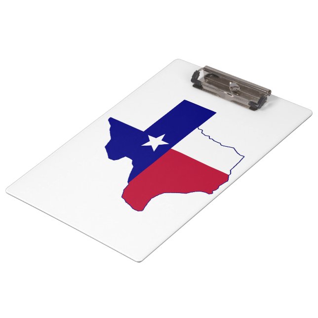 Texas Flag Map Clipboard (Angled)