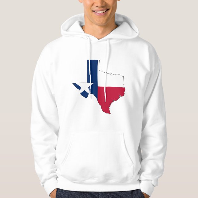 Texas Flag Map Hoodie (Front)