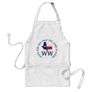 TEXAS Flag Map MONOGRAM Customised Scripture Standard Apron