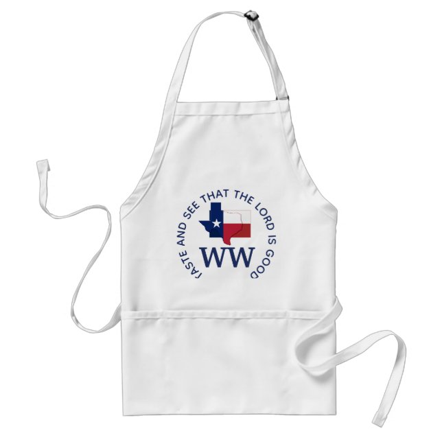 TEXAS Flag Map MONOGRAM Customised Scripture Standard Apron (Front)