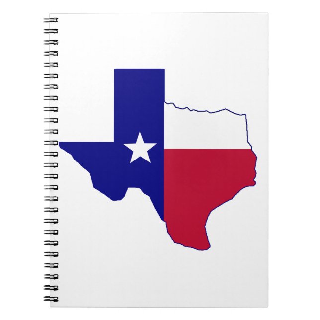 Texas Flag Map Notebook (Front)