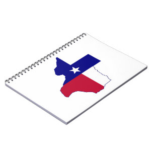 Texas Flag Map Notebook