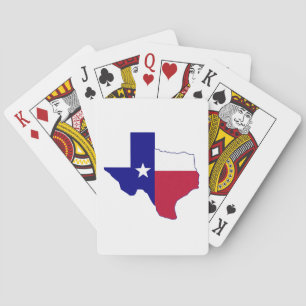 Texas Flag Map Playing Cards