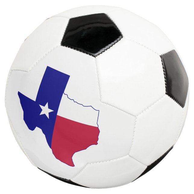 Texas Flag Map Soccer Ball (Three Quarter)