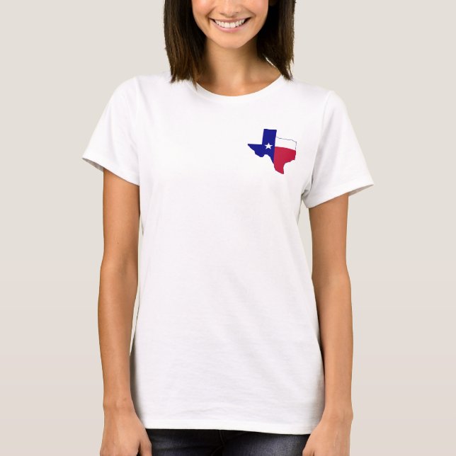 Texas Flag Map T-Shirt (Front)