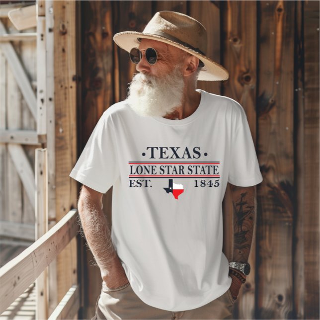 Texas flag map the lone star state T-Shirt (Creator Uploaded)