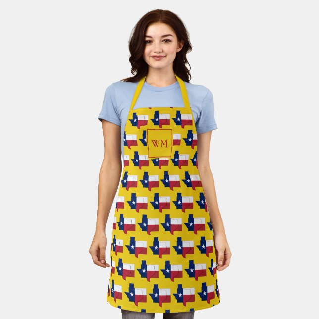 TEXAS FLAG | Monogram | Texan Apron (Worn)