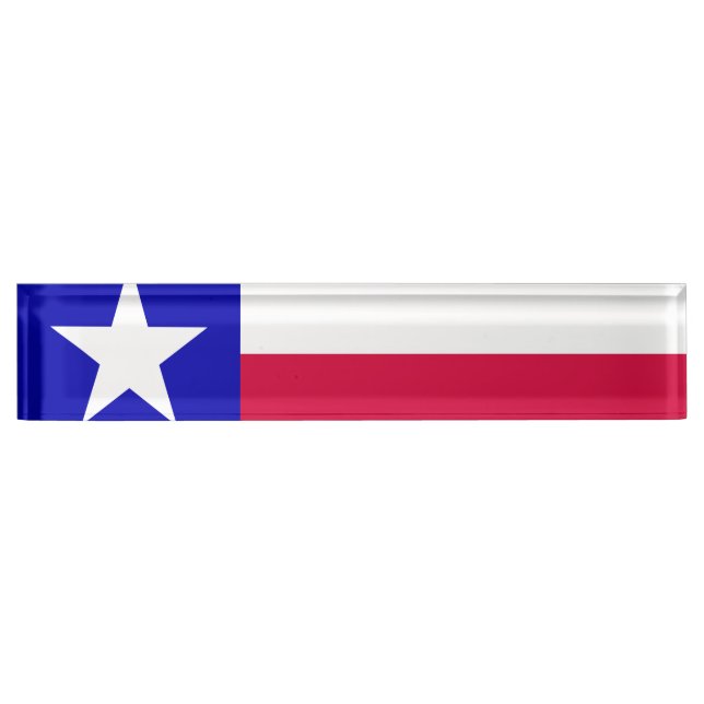 Texas Flag Nameplate (Front)