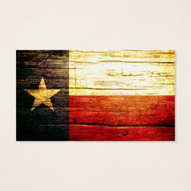 Texas Flag Old Wood (Back)
