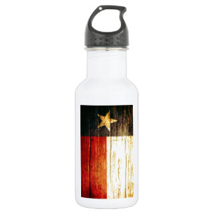 Texas Flag Old Wood 532 Ml Water Bottle