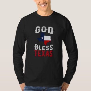 Texas Flag Patriotic Texan Pride God Bless Texas T-Shirt