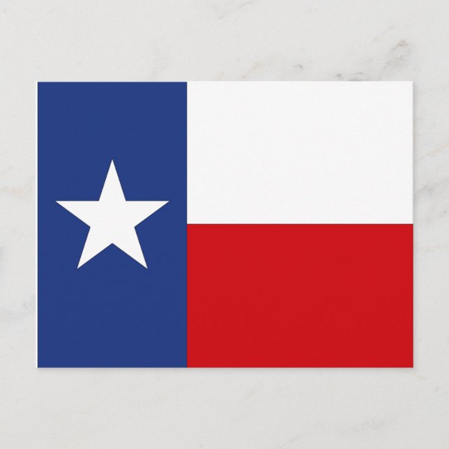 Texas Flag PC Lone Star State Travel Trip Texan TX Holiday Postcard (Front)