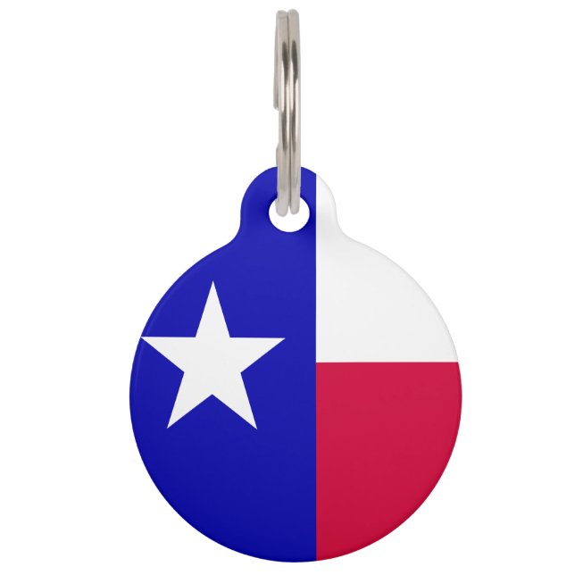 Texas Flag Pet Tag (Front)