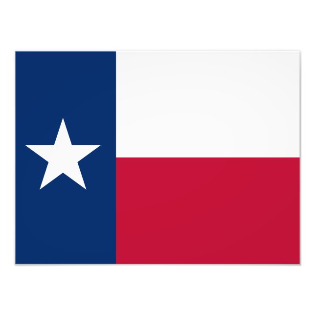 Texas Flag Photo Print (Front)