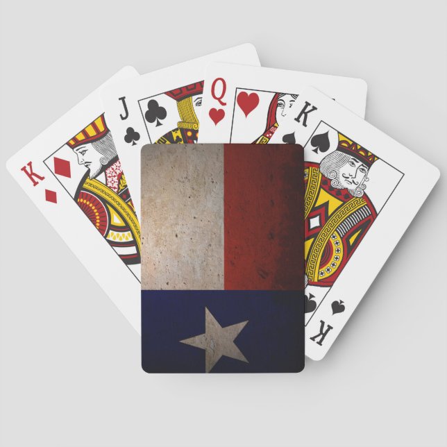 Texas flag playing cards (Back)