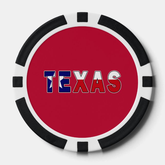 Texas Flag Poker Chips (Front)