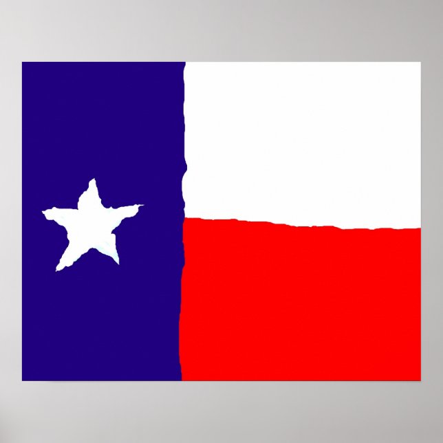 Texas Flag Pop Art Poster - American States Prints (Front)