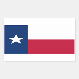 Texas Flag Rectangular Sticker