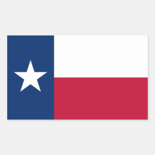 Texas flag rectangular sticker