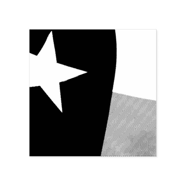 Texas Flag Rubber Stamp (Imprint)