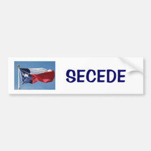 texas-flag, SECEDE Bumper Sticker