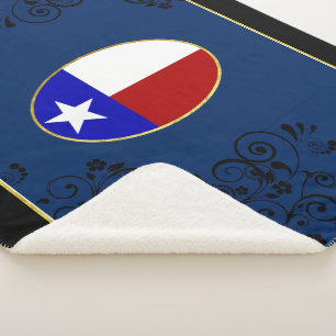 Texas flag sherpa blanket