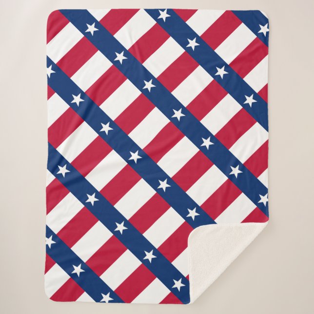 Texas flag sherpa blanket (Front)